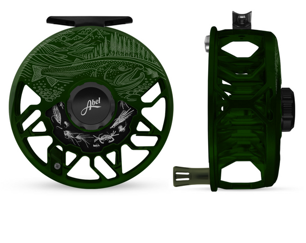 Abel Rove Fly Reel 9/11 - Underwood Swing - Deep Green