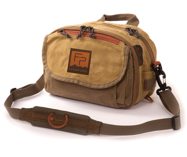 Fishpond Blue River Chest Lumbar Pack - Waxed Canvas  - 1